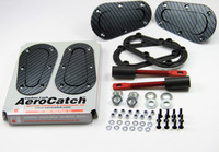 Aerocatch Hood Pins Non-Locking Carbon Look