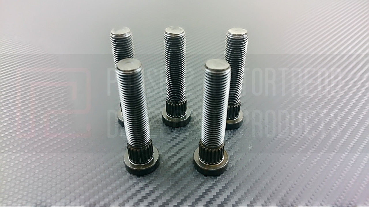kns P2M - 14.25MM KNURL 60mm EXTENDED WHEEL STUD for Nissan