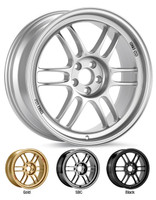 しき。RPF1  8j+35 2本 16x8 4x100 38 OFFSET ENKEI JAPAN RPF RPF1 BLACK 12 SPOKES