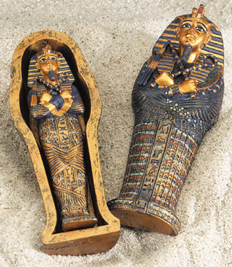 King Tut Coffin with Mummy - Egyptian Gift Shop