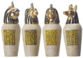 Egyptian Canopic Jars (Set of 4)