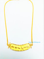 18K Gold  Carved Cartouche with 18 inches Chain - Egyptian Jewelry