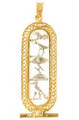 18k Gold Egyptian Cartouche