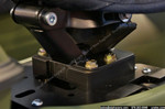 This photo shows the tractor-style seat with the 1" UHMW spacer.
