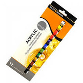 Daler Rowney Simply Acrylics 12ml Pack of 12 - CLEARANCE SALE!!!  While Stocks Last