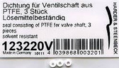 Harder & Steenbeck 3pc PTFE seals for Valve Shaft 123220V