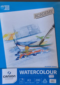 Canson Academy Watercolour Pad A3 200gsm - 15 sheets