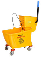 Mop Bucket & Side Wringer Combo Yellow