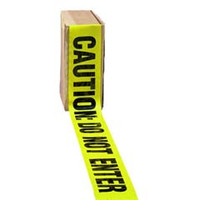 Caution Do Not Enter Barrier Tape, 3" x 1000 Ft., Yellow/Black