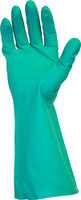 Chemical Resistant 22 MIL Gloves, 18” Green Unlined Nitrile,   One Pair