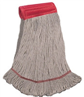 LARGE COTTON Blend LOOPED-END Wet Mop--5" BAND