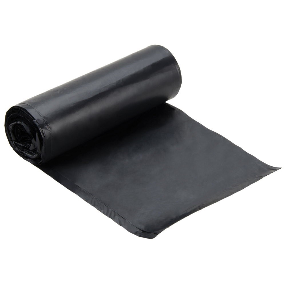 43 x 47 Black High Density Trash Liners, 55 gallons, 100 Liners