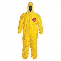 Tychem® 2000 Coveralls with Attached Hood, Yellow,  3XL