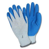 G & F Medium Weight String Latex Coated Glove - Large