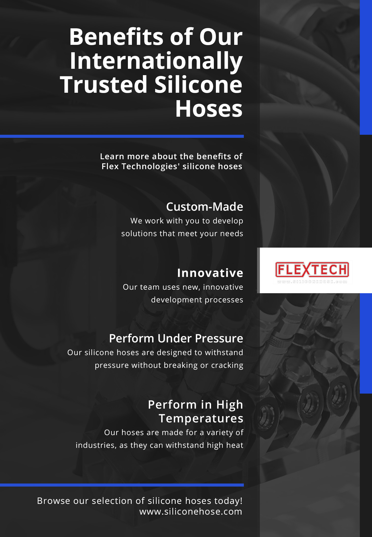 Benefits Of Flex Technologies' Internationally Trusted Silicone Hoses