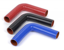 Silicone Hose 90mm 45 & 90 Degree Bend Alll Sizes 8-102mm Colours Available 