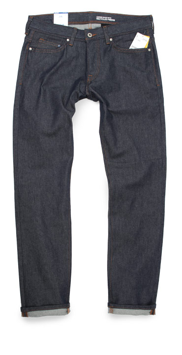 Compare H & M raw denim slim jeans men H&M Slim Low Waist Fit raw denim jeans