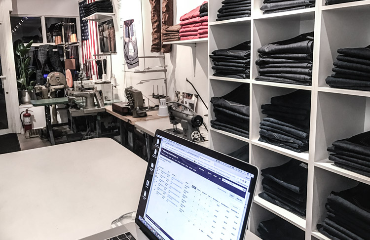 Williamsburg Garment Co. raw denim retail denim store Brooklyn NY Williamsburg Garment Co. raw denim retail denim store Brooklyn NY
