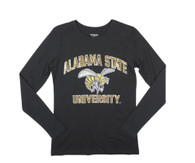Alabama State University Long Sleeve Shirt- Black