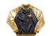Alabama State University ASU Satin Sequin Jacket- Black/Gold
