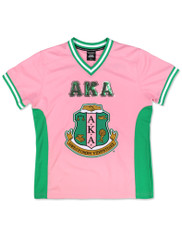 Alpha Kappa Alpha AKA Sorority Football Jersey-Pink/Green