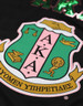Alpha Kappa Alpha AKA Sorority Football Jersey-Black/Pink