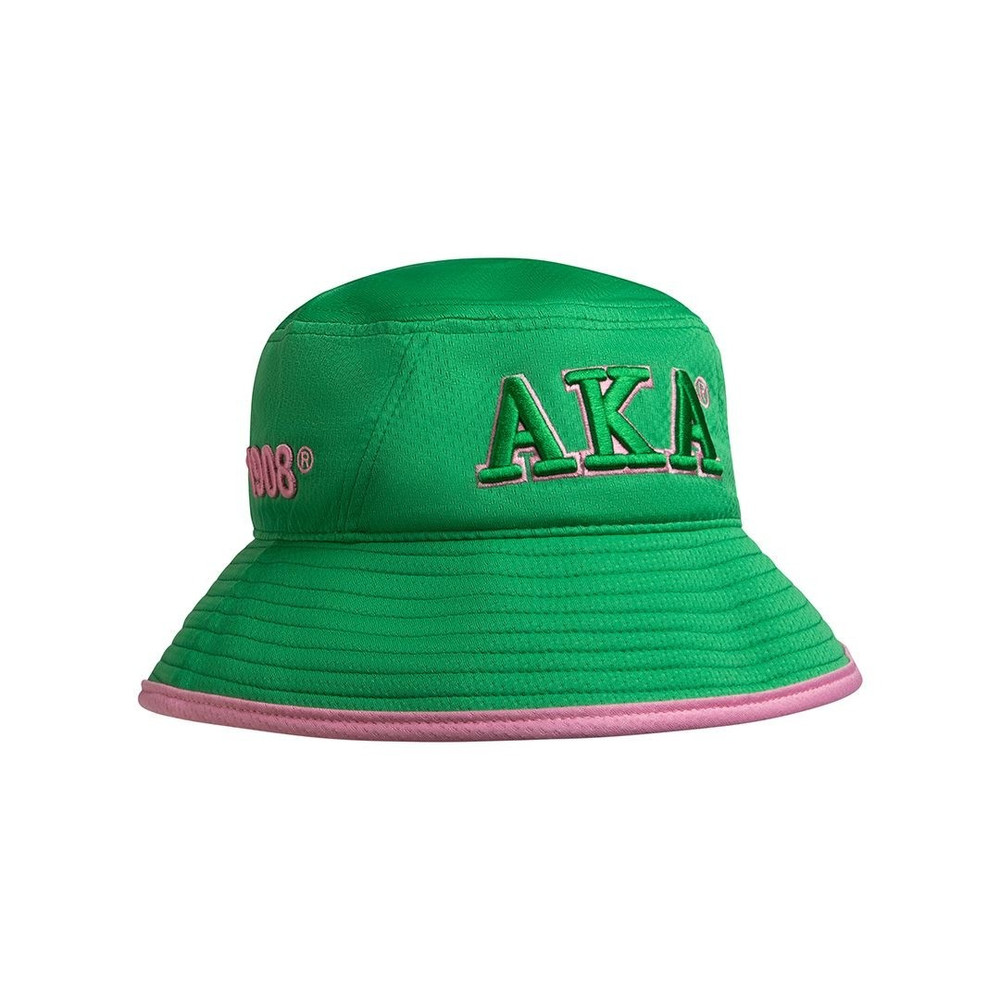 Alpha Kappa Alpha AKA Sorority Bucket Hat-Green/Pink - Brothers and ...