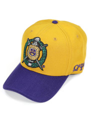 Omega Psi Phi Fraternity Hat- Old Gold-Crest