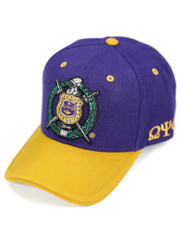 Omega Psi Phi Fraternity Hat- Purple-Crest