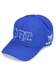 Phi Beta Sigma Fraternity Hat- Three Greek Letters-Blue