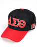Delta Sigma Theta Sorority Hat- Three Greek Letters-Black