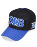 Zeta Phi Beta Sorority Hat- Three Greek Letters-Black