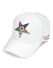 Order of the Eastern Star OES Hat-Organization Symbol-White