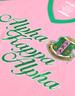 Alpha Kappa Alpha AKA Sorority V-Neck- Pink/Green