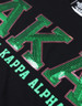 Alpha Kappa Alpha AKA Sorority Short Sleeve Shirt- Sequin Patch-Black