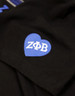 Zeta Phi Beta Sorority Short Sleeve Shirt- Sequin Patch-Black