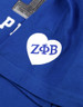 Zeta Phi Beta Sorority Short Sleeve Shirt- Sequin Patch-Blue