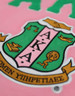 Alpha Kappa Alpha AKA Sorority Hoodie- Pink-Crest 