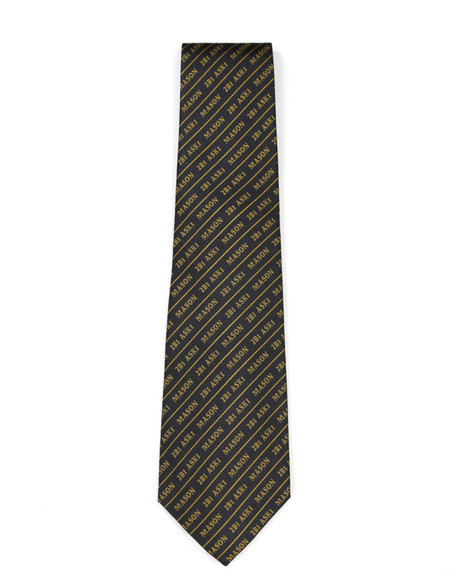 Mason Masonic Necktie- 2B1Ask1-Black/Gold