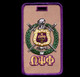 Omega Psi Phi Fraternity Luggage Tag- Crest