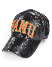 Florida A&M University FAMU Sequin Hat-Black