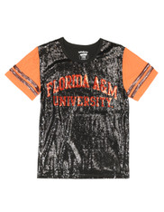 Florida A&M University FAMU Sequin Shirt-Black/Orange- Style 2 