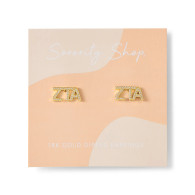 Zeta Tau Alpha ZTA Sorority Stud Earrings