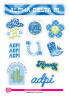 Alpha Delta Pi ADPI Sorority Stickers- Western Disco 