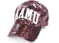 Alabama A&M University AAMU Sequin Hat- Front