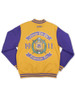 Omega Psi Phi Fraternity Fleece Jacket- Purple-Back