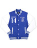Phi Beta Sigma Fraternity Fleece Jacket- Blue/White-Front