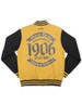 Alpha Phi Alpha Fraternity Fleece Jacket- Black/Old Gold-Back