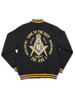 Mason Masonic Fleece Jacket- Black/ Gold-Back