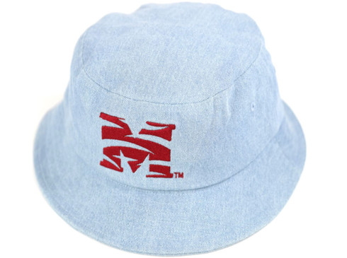 Morehouse College Bucket Hat-Light Blue Denim